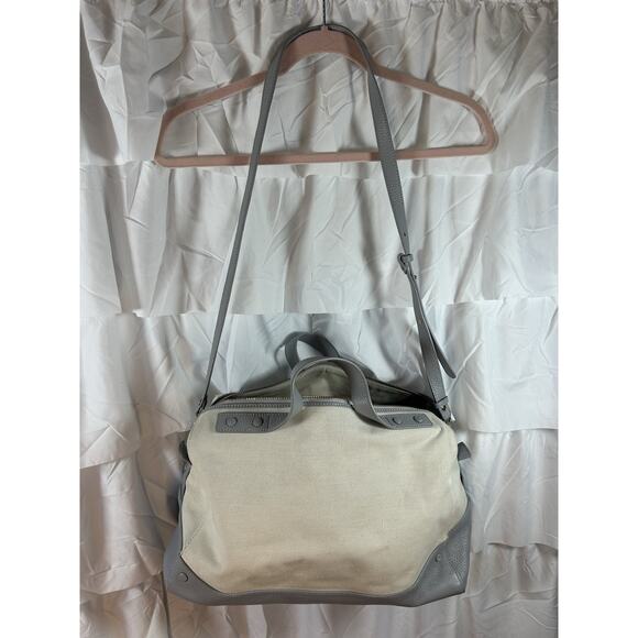 Neely and Chloe x Anthropologie $428 The Weekender Bag Gray Carryall *spot* - Picture 6 of 14